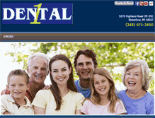 Tablet Screenshot of dental1online.com